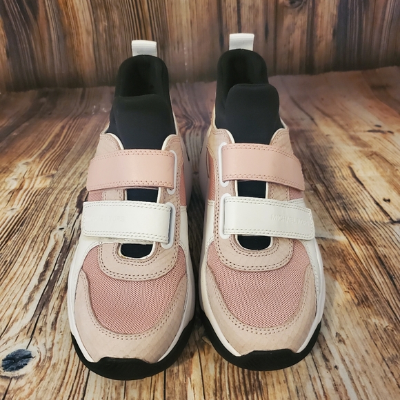 Michael Kors Keeley Scuba Mesh and Snake-Embossed Nubuck Trainer - Picture 3 of 10